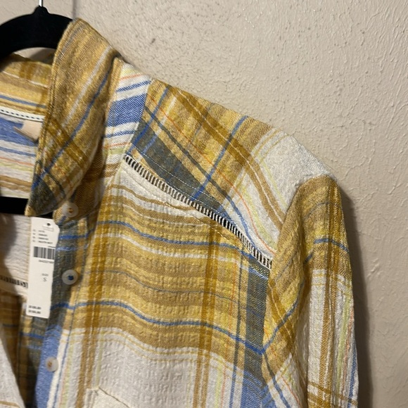 Anthropologie Pilcro Side-Slit Maxi Tunic Button-down Size Small NWT - Picture 7 of 10